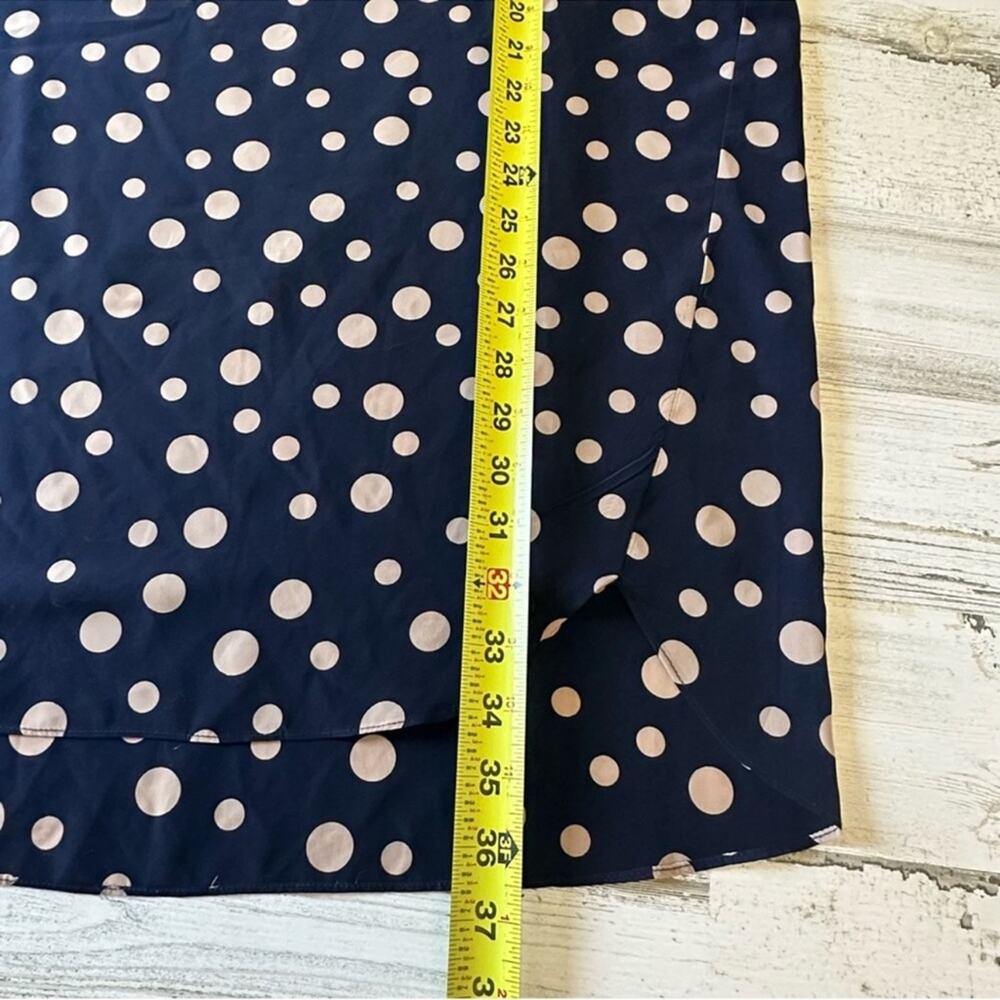 HATCH Navy Blue Polka Dot Maternity Short Sleeve Blouse Button Back Small - Picture 10 of 12